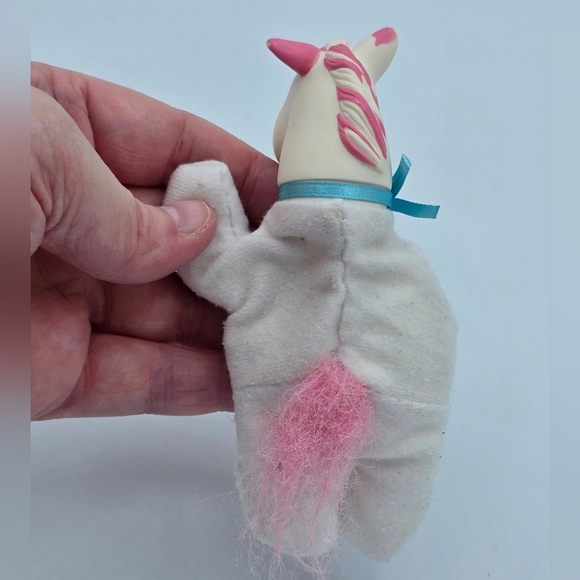 Vintage 1992 Hasbro Pony Surprise Replacement Baby White Pink Horse - Picture 4 of 5